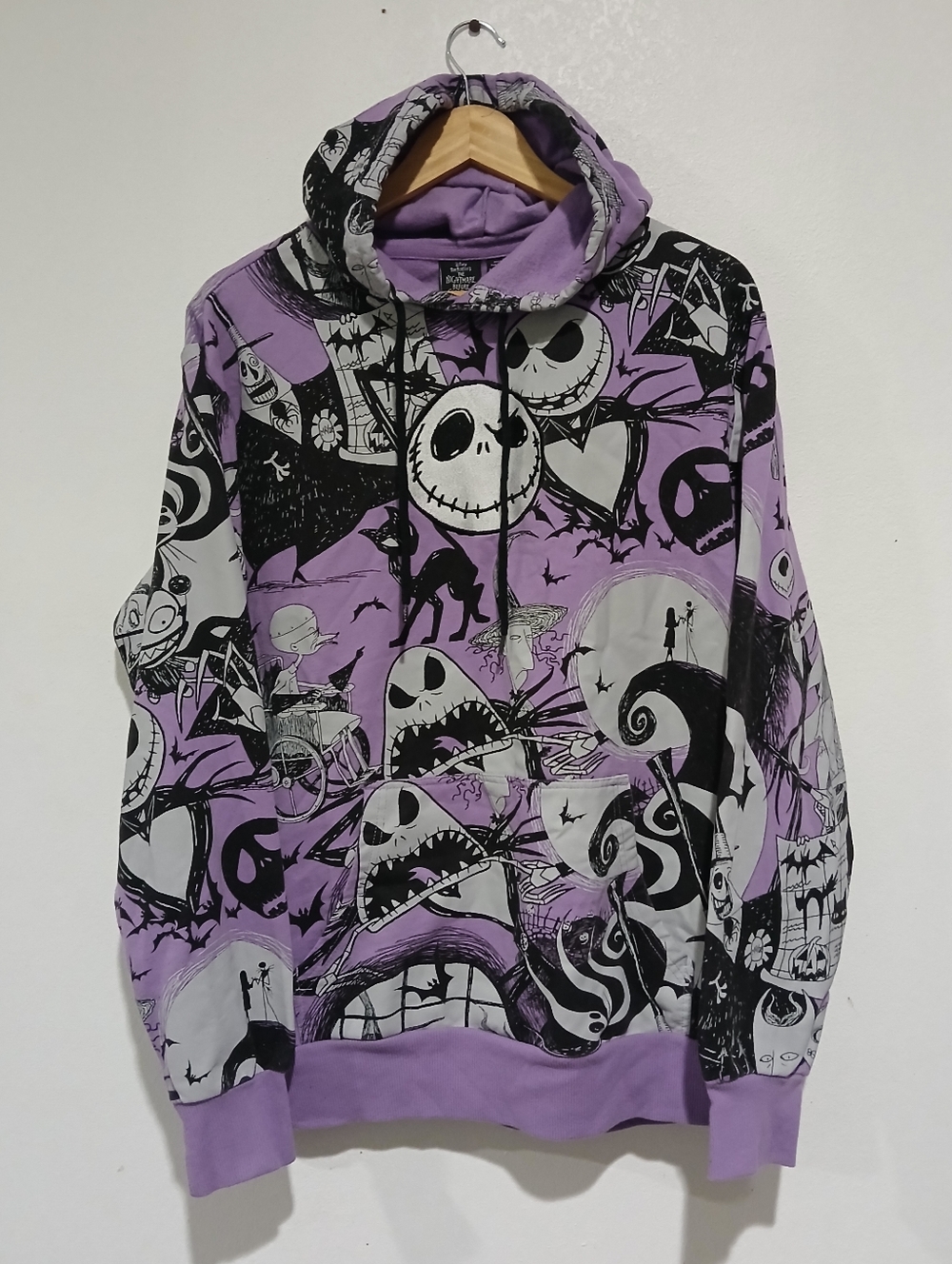Disney The Nightmare Before Christmas Graphic Hoodie Size: L